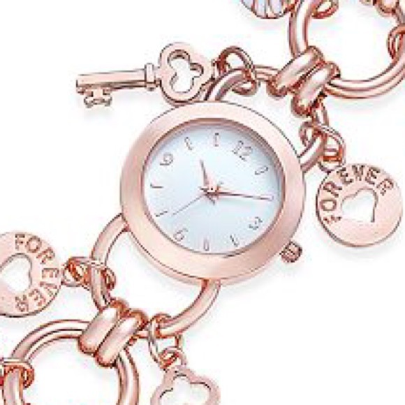 🆕⌚️ Charm Bracelet Watch ROSE GOLD 23mm - Picture 2 of 8